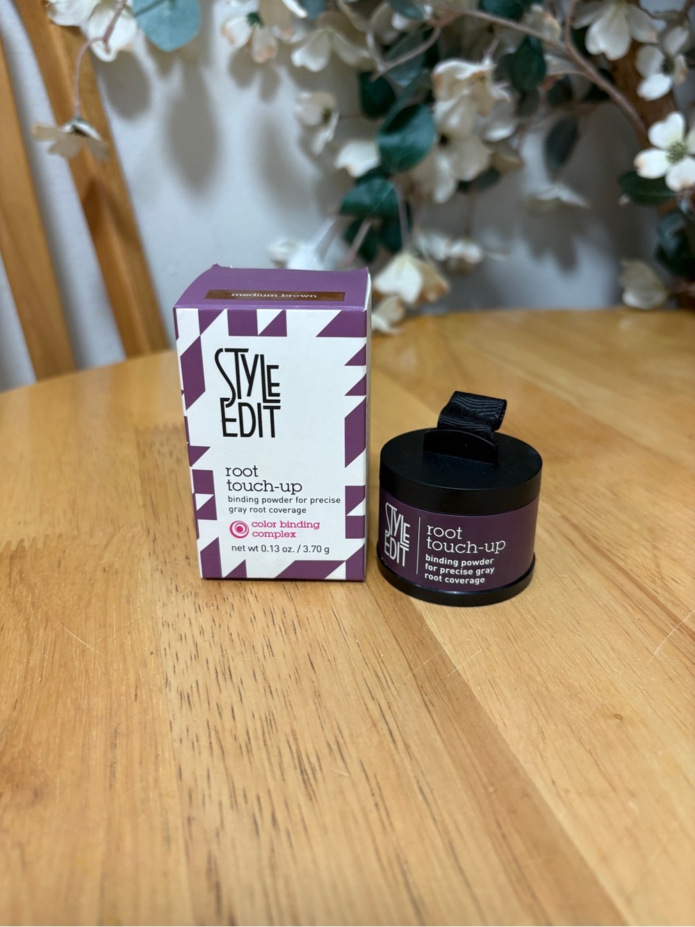 Style Edit Root Touch-Up, binding powder MEDIUM BROWN, full Sz 0.13oz, BNIB, New